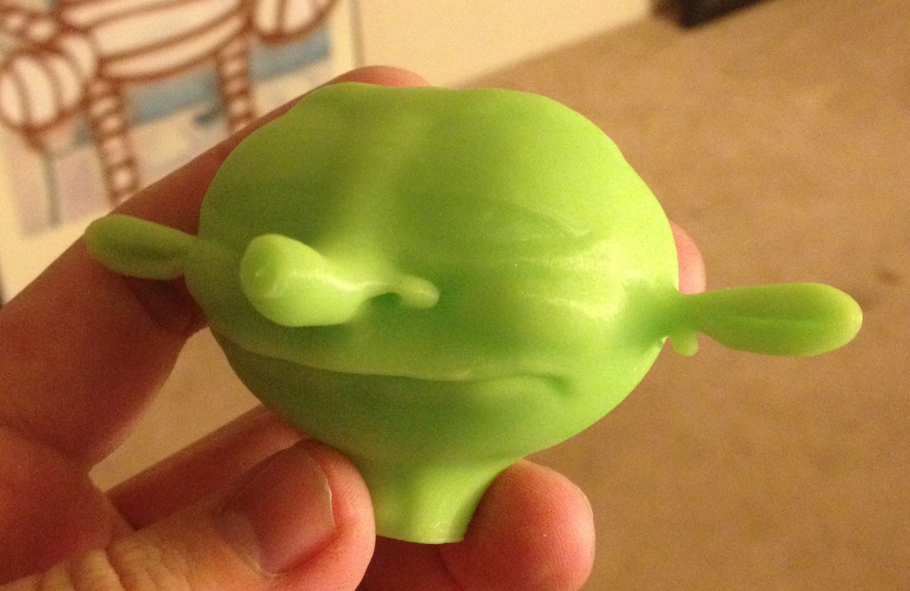 The Oracle head, one of my earliest 3D prints