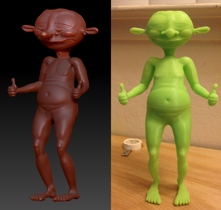 Oracle Figurine - Zbrush Model and 3D Print Oracle Figurine - Zbrush Model and 3D Print